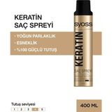 Uravas Store Syoss Keratin Saç Spreyi, 400ML, Parlak Görünüm, Yüksek Tutuculuk