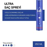 Uravas Store Taft Ultra Saç Spreyi 250 ml 24 Saat Kalıcı Tutuş Sağlayan Dayanıklı Formül