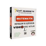 Uravas Store Tasarı Tyt Dgs Kpss Ales Msü Matematik Denklem Eşitsizlik Video Ders Notları