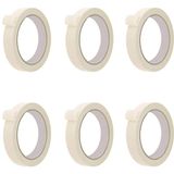 Uravas Store Tify 6 Adet Maskeleme Bandı Boya Bandı 18MM x 25 Metre Kağıt Bant