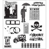 Uravas Store Tim Holtz Cling Stamps 7"x8.5"-Mini Muse -Cms-Lg-63