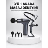 Uravas Store Titreşimli Şarjlı Masaj Aleti 3in1 Fonksiyonel Çok Amaçlı Model Yeni Nesil