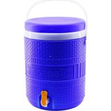 Uravas Store Toros 20LT Yuvarlak Termos Mavi Plastik Musluklu - Taşıma Kulplu BRKT-504217 BX40