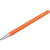 Uravas Store Troıka Çoklu Görev Tükenmez Kalem, Siyah D1 Uçlu – Construction Basic – Santimetre/inç Cetvel, 1:20/1:50 Ölçekli – Kolay Uç Değişimi – Alüminyum, Metal – Neon Turuncu, Gümüş Renkli