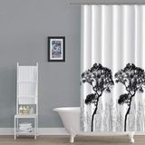 Uravas Store Tropik Banyo Duş Perdesi 3391 Çift Kanat 2X120X200