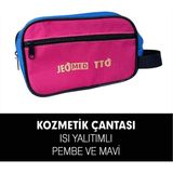 Uravas Store Tto Isı Yalıtımlı Kozmetik Çanta Pembe Mavi