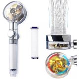 Uravas Store® Turbo Pervaneli Ve Filtreli Su Tasarruflu 360 Derece Dönebilen Tazyikli Duş Başlığı