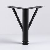 Uravas Store Üçgen 15 cm Siyah Metal Mobilya Ayağı Modern Koltuk Kanepe Dayanıklı Tv Ünitesi Ayağı Ayakları