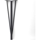 Uravas Store Üçgen 71 cm Siyah Metal Masa Sehpa Ayağı Dayanıklı Mobilya Destek Yükseltici Ayak Modern Tasarım