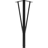 Uravas Store Üçgen Siyah Metal 41 cm Mobilya Ayağı Sehpa Için Dayanıklı Metal Mobilya Ayağı Ayakları