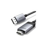 Uravas Store Ugreen 4K@60Hz Displayport HDMI Kablosu Tek Yönlü Dp 1.2 - HDMI 2.0 Kablosu Hdr Aktif Alüminyum Örgülü Dp'den Hdmı'ya Dönüştürücü Çoklu Ekran Için Monitör, Projektör, Dell, Lenovo (1m) ile Uyumlu