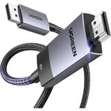 Uravas Store Ugreen 8k 60Hz Displayport 1.4 To HDMI 2.1 Örgülü Kablo, 2m, 80397
