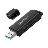 Uravas Store Ugreen USB 3.0 Sd ve Micro Sd Kart Okuyucu, Siyah