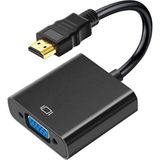 Uravas Store Unichrome Tablet Projeksiyon Notebook Uyumlu HDMI To VGA Kablo Siyah