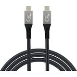 Uravas Store USB 4 Hızlı Şarj, Data ve Görüntü Aktarım Kablosu - Type USB C Thunderbolt 4/3 Uyumlu, USB 4, 40GBPS Veri Aktarım, 240W Şarj Gücü, 8k 60Hz, 4K 144Hz / 120Hz / 60Hz, Hdr (1 Metre)