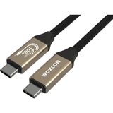 Uravas Store USB C Hızlı Şarj ve Görüntü Kablosu, USB 3.2 Gen2 Standart 20G Bandwith, Thunderbolt 4/3 Uyumluluk, 4K 60Hz Çözünürlüğüne Kadar Destekler, 5A 20V, 100W Şarj Gücü 2 Metre
