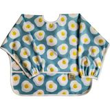 Uravas Store Uzun Kollu Sıvı Geçirmez Bebek Mama Önlüğü | Lastikli Bilek | 6-24 Ay | Yıkanabilir Beslenme Önlüğü