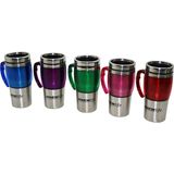 Uravas Store Uzun Krom - Renkli Termos Bardak 450ML. (5047)