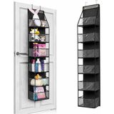 Uravas Store Valkyrie Kapı Arkası Organizer 6 Gözlü Askılı Dolap Düzenleyici Çok Amaçlı Kapı Arkası Raf Siyah