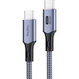 Uravas Store Veggieg USB 4.0 E-Mark 240W 40GBPS Thunderbolt 4 8k 60Hz Type-C Görüntü Hızlı Şarj ve Data Kablosu 1 Metre