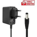 Uravas Store Weko 12 Volt 1 Amper 10 Watt Plastik Kasa Priz Tipi Adaptör (5.5x2.5 Uçlu)