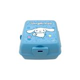 Uravas Store Wiggle Cinnamoroll Temalı Lisanslı 4 Bölmeli Plastik Çocuk Beslenme Kutusu - Yemek Saklama Kabı Kaşık ve Çatallı