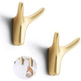 Uravas Store Xspring Havlu Askısı, 2'li Paket Metal Duvar Askısı, Ağır Hizmet Tipi Havlu Askıları, Banyo, Giriş Holü, Oturma Odası ve Mutfak Için Pratik Askı Seti (Fırçalı Pirinç Renk)