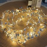 Uravas Store Yılbaşı Aydınlatması 3 Metre Yaldızlı LED Işık Dekor Amaçlı Ortam Gümüş