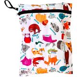 Uravas Store Yorni Zoo Su Geçirmez Bebek Kirli Bez Kıyafet Islak Mayo Çantası 43X46 cm