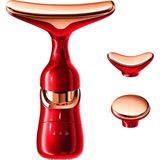 Uravas Store Yüz ve Boyun Kırışıklık Giderici Masaj Aleti, 3 Farklı Başlık, Titreşimli Cilt Sıkılaştırıcı, Boyun ve Gıdı Zayıflatıcı Etki, Yüz Gerginleştirici Masaj Aleti, Göz Altı Masajı, Cilt Gençleştirme Cihazı