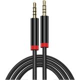 Uravas Store Zore AU-708 Örgü Tasarımlı Aux Audio Kablo 3.5mm 3m Siyah
