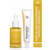 Uraw Akne ve Leke Görünümüne Karşı Cilt Onarıcı Set | Sarı Kantaron Serum ve Petracin - 30 ml + 40 gr