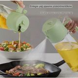 Uray Home Cam Yağdanlık Çift Fonksiyonlu 500ML Kulplu Zeytinyağı Sıvıyağ Şişesi Airfryer Sprey Yağlık beyaz yada gri