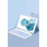 Uray Store Apple İpad Pro 11 (2022) Kılıf Kc01 Smart Klavyeli Tablet Kılıfı - Mavi
