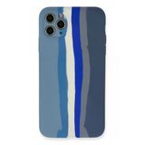 Uray Store Apple İphone 11 Pro Kılıf Ebruli Lansman Silikon - Mavi-Gri