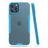 Uray Store Apple İphone 12 Pro Max Kılıf Platin Silikon - Mavi