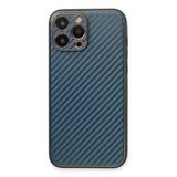 Uray Store Apple İphone 13 Pro Kılıf Coco Karbon Silikon - Mavi