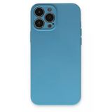 Uray Store Apple İphone 13 Pro Kılıf Nano İçi Kadife Silikon - Mavi