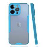 Uray Store Apple İphone 14 Pro Kılıf Platin Silikon - Mavi