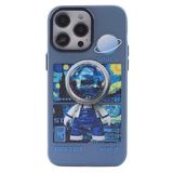 Uray Store Apple İphone 14 Pro Max Kılıf Prada Desenli Kapak - Prada Mavi - 1