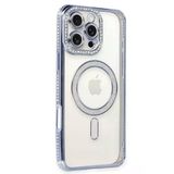Uray Store Apple İphone 16 Pro Kılıf Joke Simli Magneticsafe Kılıf - Mavi