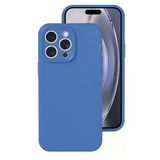 Uray Store Apple İphone 16 Pro Kılıf Nano İçi Kadife Silikon - Mavi