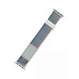 Uray Store Apple Watch 38Mm Alice Kumaş Kordon - Mavi-Gri