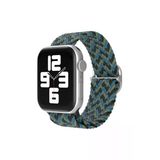 Uray Store Apple Watch 38Mm Star Kordon - Zigzag Mavi-Yeşil