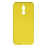 Uray Store Huawei Mate 10 Lite Kılıf Nano İçi Kadife Silikon - Sarı