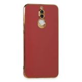 Uray Store Huawei Mate 10 Lite Kılıf Volet Silikon - Kırmızı