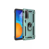Uray Store Huawei P Smart 2021 Kılıf Sofya Yüzüklü Silikon Kapak - Yeşil