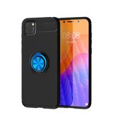 Uray Store Huawei Y5p Kılıf Range Yüzüklü Silikon - Siyah-Mavi