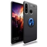 Uray Store Huawei Y6p Kılıf Range Yüzüklü Silikon - Siyah-Mavi