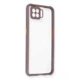 Uray Store Oppo A73 Kılıf Miami Şeffaf Silikon - Açık Mor